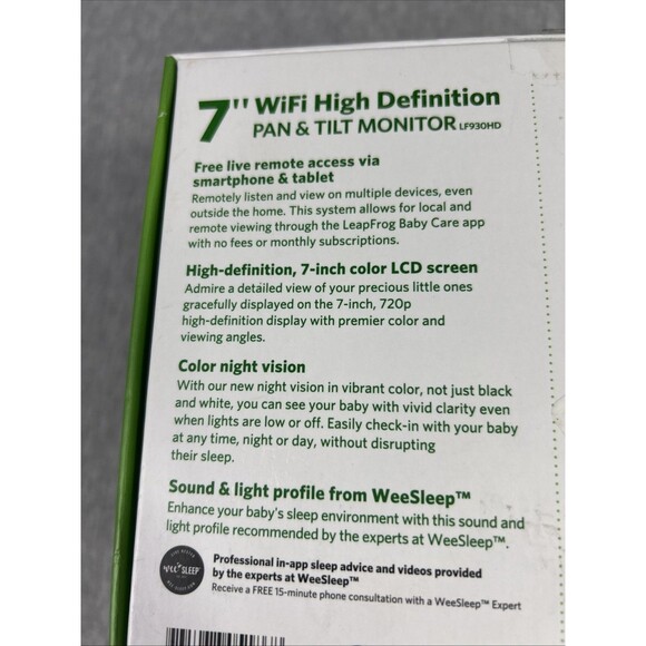 LeapFrog LF930HD 7" WiFi High Definition Pan & Tilt Monitor - Great Condition - Picture 15 of 16